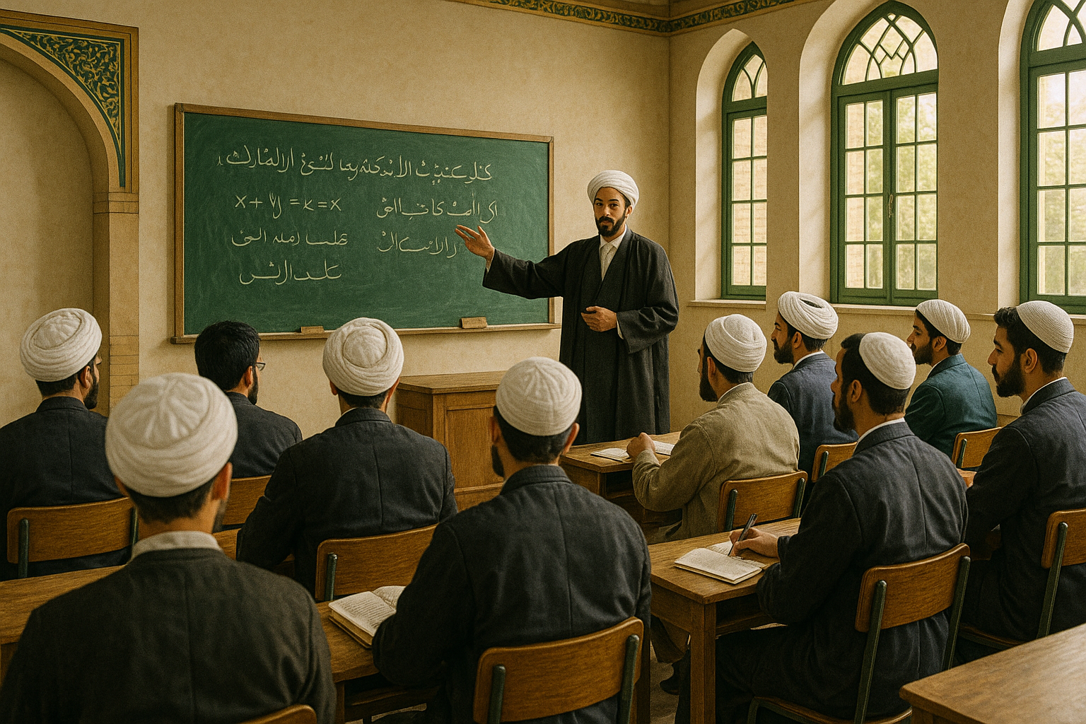 باحة المدرسة وأجواء التعليم